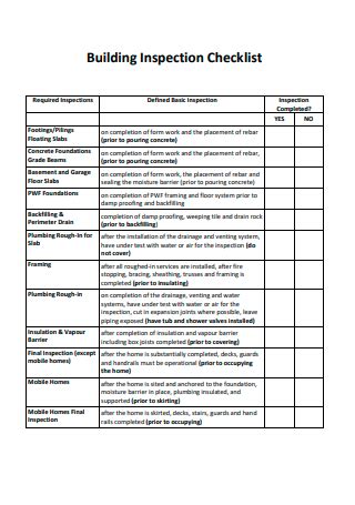 Pre Purchase Building Inspection Report Template Off