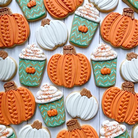 Pin By Clare Bear M On A U T U M N Pumpkin Sugar Cookies Fall