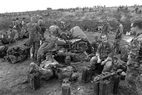 Members Of The Nd Airborne Division Relax On A Ridge Behind The Point