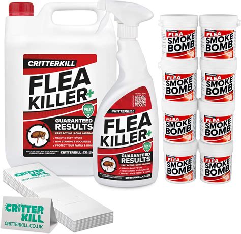 Critterkill Professional Flea Killer Set For Repeat Treatment Of