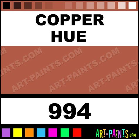 Copper Studio-Bronze Acrylic Paints - 994 - Copper Paint, Copper Color, Lascaux Studio-Bronze ...