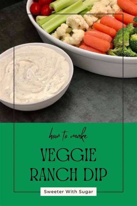 Easy Ranch Veggie Dip