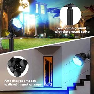 GreenSun Lumières LED Submersible RGB Projecteurs Lampe Spot