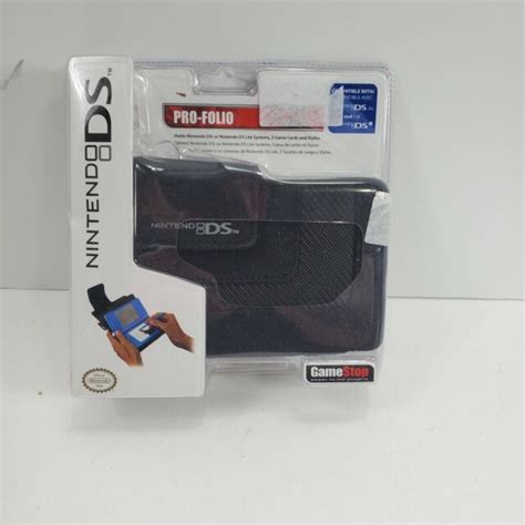 New Official Nintendo Ds Game Casepro Folio Black New And Factory