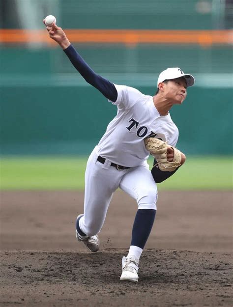 ＜第95回選抜高校野球大会 高松商・東邦＞東邦の先発・山北（撮影・岸 良祐） ― スポニチ Sponichi Annex 野球