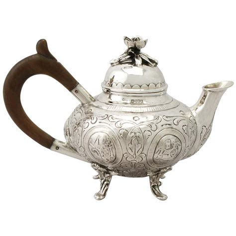 Sterling Silver Teapot Antique Edwardian At 1stdibs