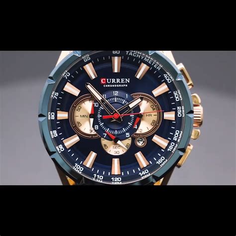 Curren 8363 Men's Watch Chronograph Stainless Steel Belt Watches For ...