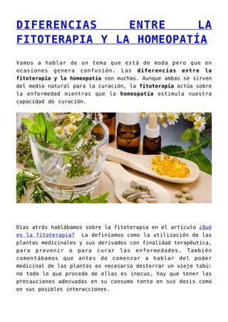 Fitoterapia Y Homeopatia PDF