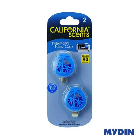 California Scent Air Freshener Mini Clip Newport New Car 6ml