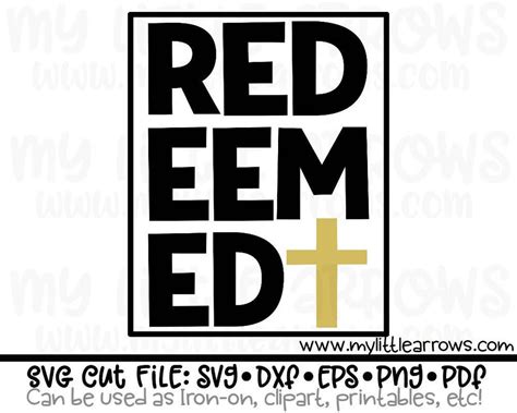 Redeemed Svg Chosen Blessed Forgiven Svg Easter Svg Etsy