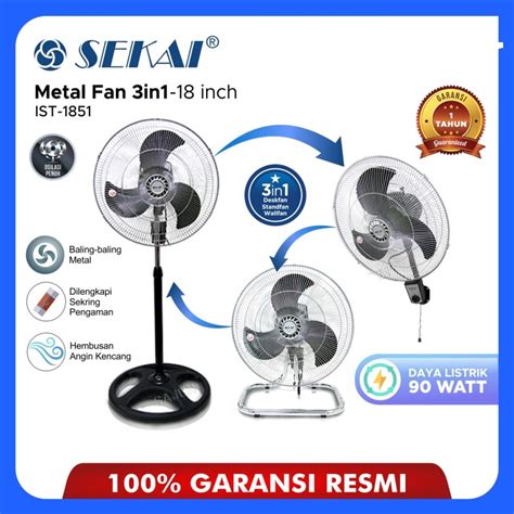 Jual KIPAS ANGIN BESI TORNADO SEKAI 18 18INCH IST 1851 INDUSTRIAL FAN