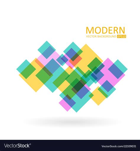 Transparent squares modern abstract Royalty Free Vector