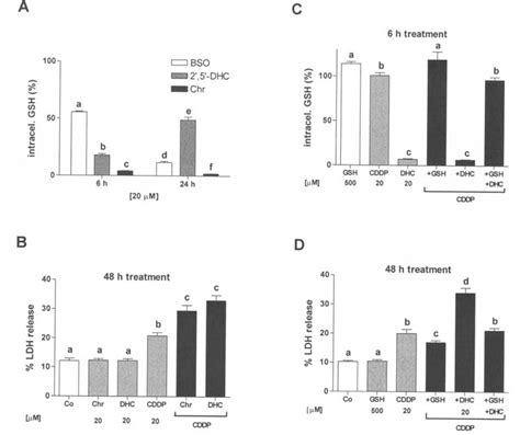 2 5 DHC And Chrysin Induced GSH Depletion And Potentiated