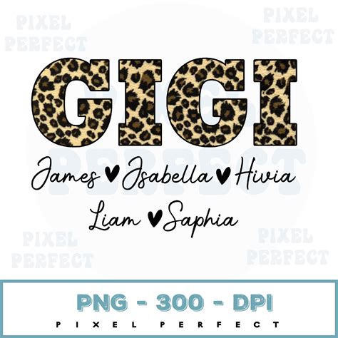 Leopard Gigi Png Sublimation Designs Downloads Gigi Svg Leop Inspire