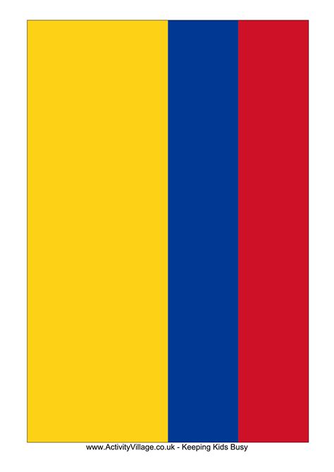 Printable Colombia Flag - Educational Printable Activities