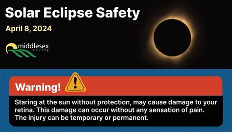 Health And Safety Tips Solar Eclipse Middlesex County