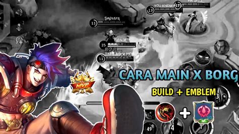 CARA MAIN X BORG EXP LANE BUILD X BORG TERSAKIT DAN TERKUAT BUILD X