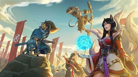 Lol League Of Legends Game Wild Rift Ahri Yasuo Wukong Irelia