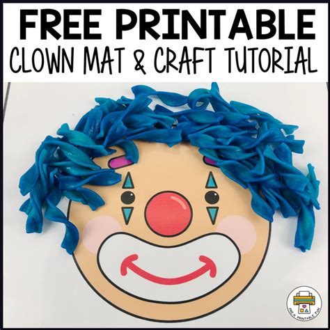 Free Printable Clown Craft Template Artofit