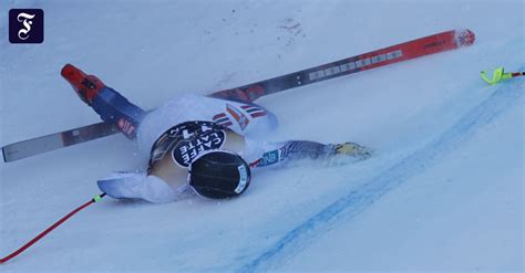 Aleksander Aamodt Kilde falls heavily while skiing downhill in Wengen ...