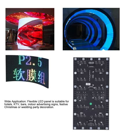 Flexible LED Panel 208x104 Pixels Full Color LED Matrix Panel For Hotel