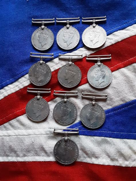 Joblot WWII British War Medals x 10 • South West Medals And Collectables