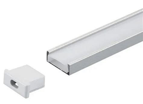 Perfil Alum Nio Slim Mm Branco Para Fita Led Sobrepor Metros