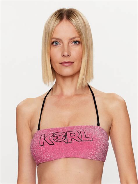 KARL LAGERFELD Bikini Oberteil Ikonik 230W2228 Rosa Modivo At