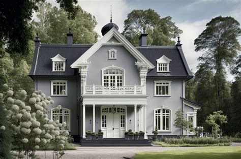 11 Gray House with White Trim Design Ideas