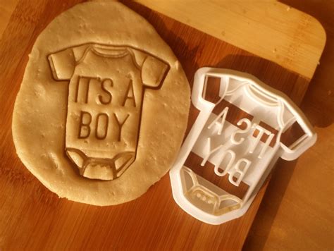 Baby Onesie Cookie Cutter shower gift it's a boy favor