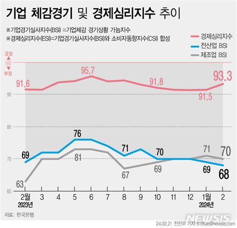 그래픽 2월 기업체감경기 41개월 만에 최악 공감언론 뉴시스통신사