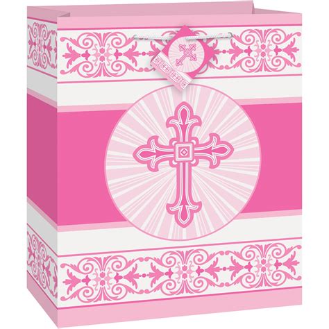 Radiant Cross Religious Gift Bag, Pink – BrickSeek