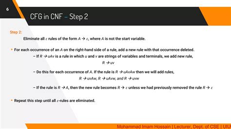 toc  cfg  chomsky normal form
