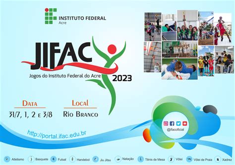 Jogos do Instituto Federal do Acre serão realizados em Rio Branco