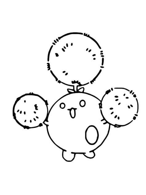 Jumpluff Pokemon Coloring Pages Free Printable