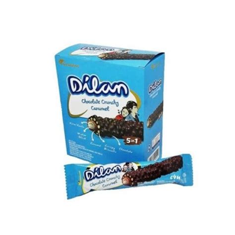 Jual Garuda Food Dilan Chocolate Crunchy Caramel Wafer Roll Vanilla