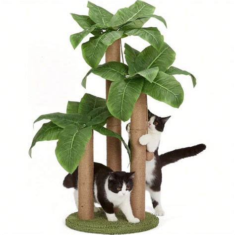 Cat Scratching Post, 80cm Tall Cat Scratcher Post Cat Tree With 3 ...