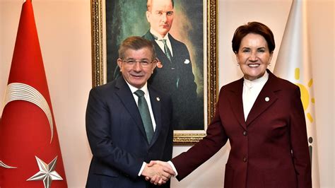 Ahmet Davutoğlu ndan Meral Akşener e ziyaret İki parti lideri Altılı