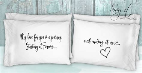 Personalized Custom Pillow Cases For A Couple Wedding T Etsy