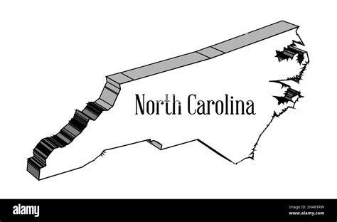 North Carolina Map Cut Out Stock Images And Pictures Alamy