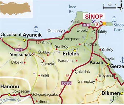 Sinop Map - Turkey