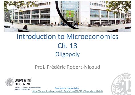 Ch Oligopoly Introduction To Microeconomics Ch Oligopoly Prof