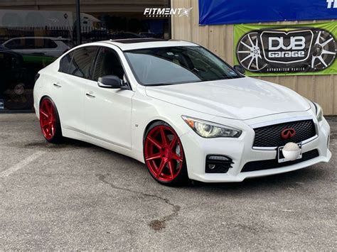 2015 Infiniti Q50 Sport With 20x10 Ferrada F8 Fr7 And Continental