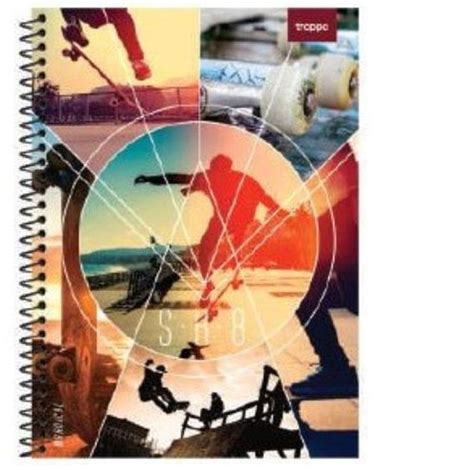 Caderno 10 Materias Masculino - Caderno 10 matérias 200 folhas masculino Radical - TROPPO - Caderno ...