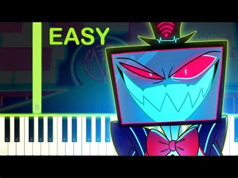 Stayed Gone Hazbin Hotel Easy Piano Tutorial Youtube