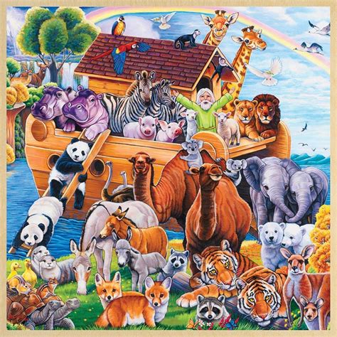 Noah's Ark 48-Piece Wooden Puzzle By MasterPieces