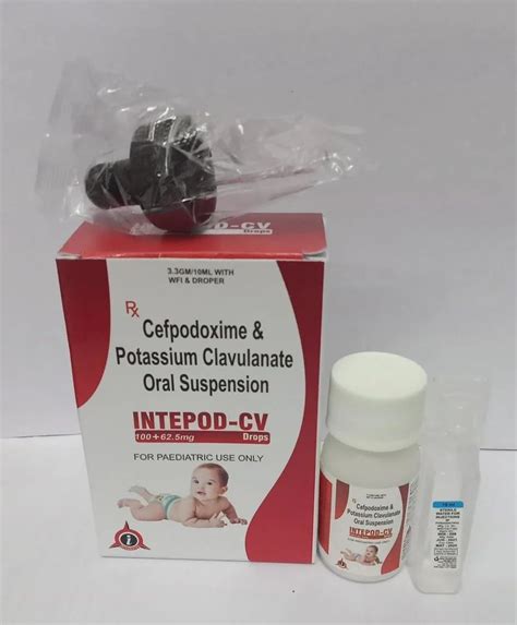 Cefpodoxime Potassium Clavulanate Drops Intepod Cv Drops For