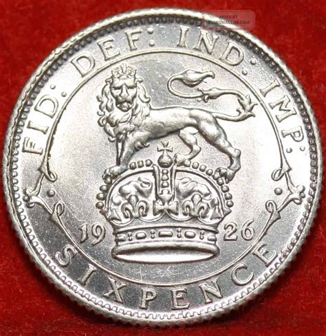 Uncirculated Great Britain Pence Silver Foreign Coin S H