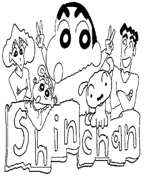 52 páginas para colorear de Shin-chan - ColoringPagesOnly.com