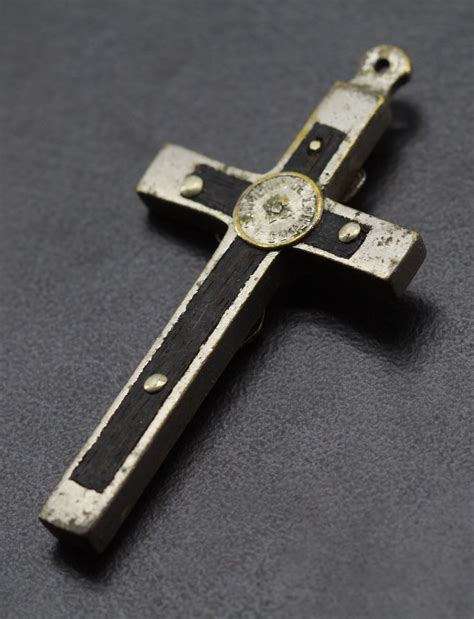 Ancienne Croix Pectorale En Bois D B Ne Antique Religieux